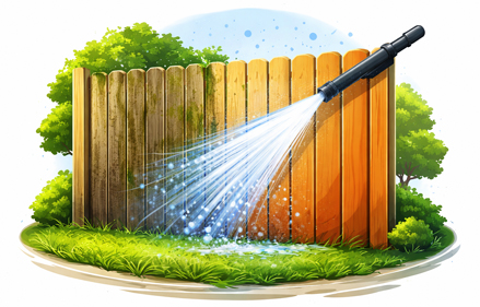 Fence cleaning pressure washing service